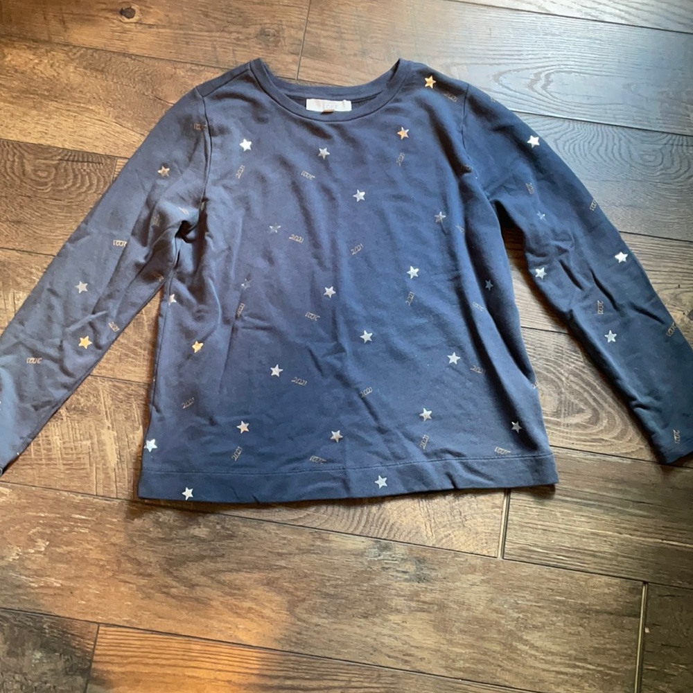 The loft size large stars crewneck
